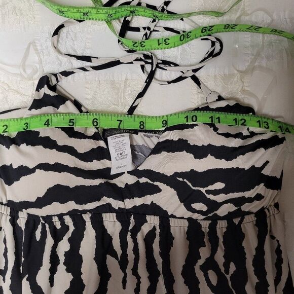 Zebra Print Halter Maxi Dress Size S   Size L - Picture 14 of 16